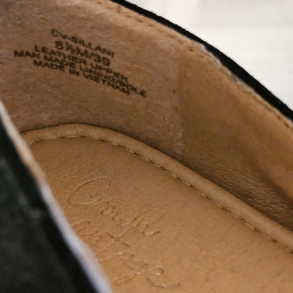 Crown Vintage Sillani Black Suede Mary Jane Ballet Flats 8.5 Balletcore Office - Picture 6 of 9